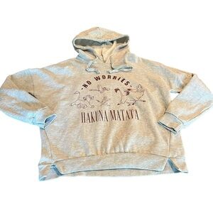 Disney Lion King Women’s Hoodie Sweatshirt No Worries Hakuna Matata Size Medium